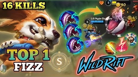 ONE COMBO ERASED!!! FIZZ NO MERCY,BEST BUILD/RUNES - TOP 1 GLOBAL FIZZ By Lỗi Ngăn Đc Chưa-WILD RIFT