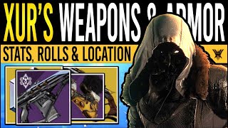 Destiny 2 | XUR'S WEAPONS & ARMOR ROLLS! - New Weapons, Exotic Loot & Xur Location Today | 22 April screenshot 1