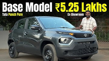 Tata Punch Base Model வாங்கலாமா? 🤔 ₹5.25 Lakhs | Tamil Review