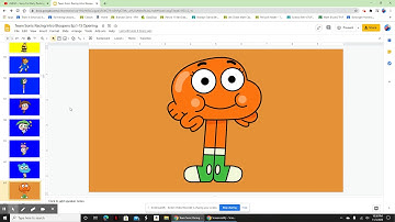 I added some Cartoon Characters on Google Slides