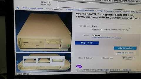 RiscPC600 - Web browsing on 26 year old hardware - Now with a StrongARM SA110!