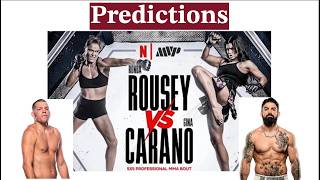 MVP Ronda Rousey vs Gina Carano Predictions