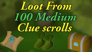 Famous Loot From 100 Medium Clue Scrolls OSRS Net Worth