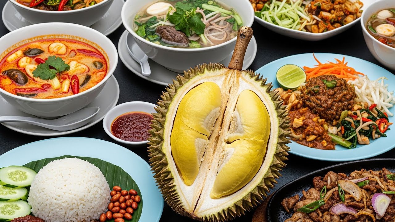 monthong-durian-pad-kaprao-tom-yum-soup-more-street-food-video