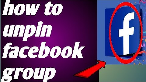 How to unpin facebook group 100% solved 2020