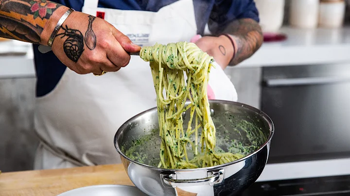 Basil Garlic Nicoise Pasta with by Chef Ludo Lefeb...