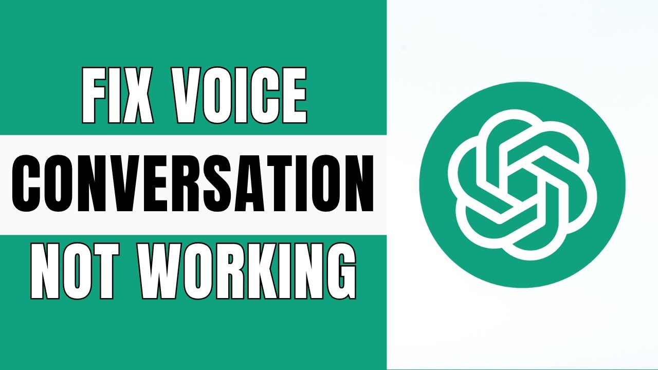 How To FIX ChatGPT Voice Conversation Not Working (Quick Fix) - YouTube