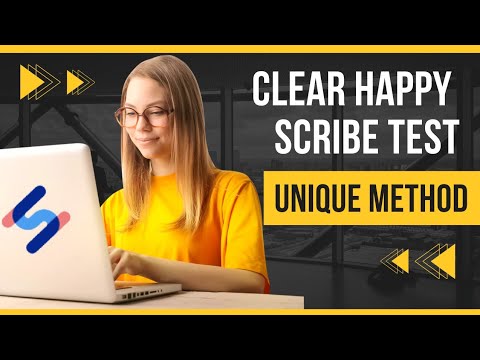 Happy Scribe Transcription Test Answers || How To Pass Test