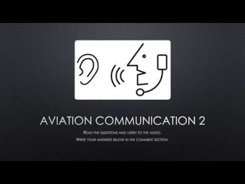 Aviation Comprehension 2 - high ICAO Level 4