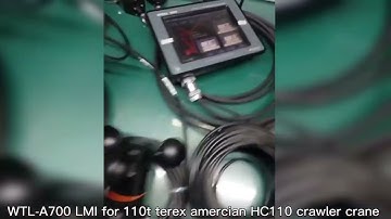 Load Moment Indicator System WTL-A700 crane sensors for customer 110t terex american HC110 .