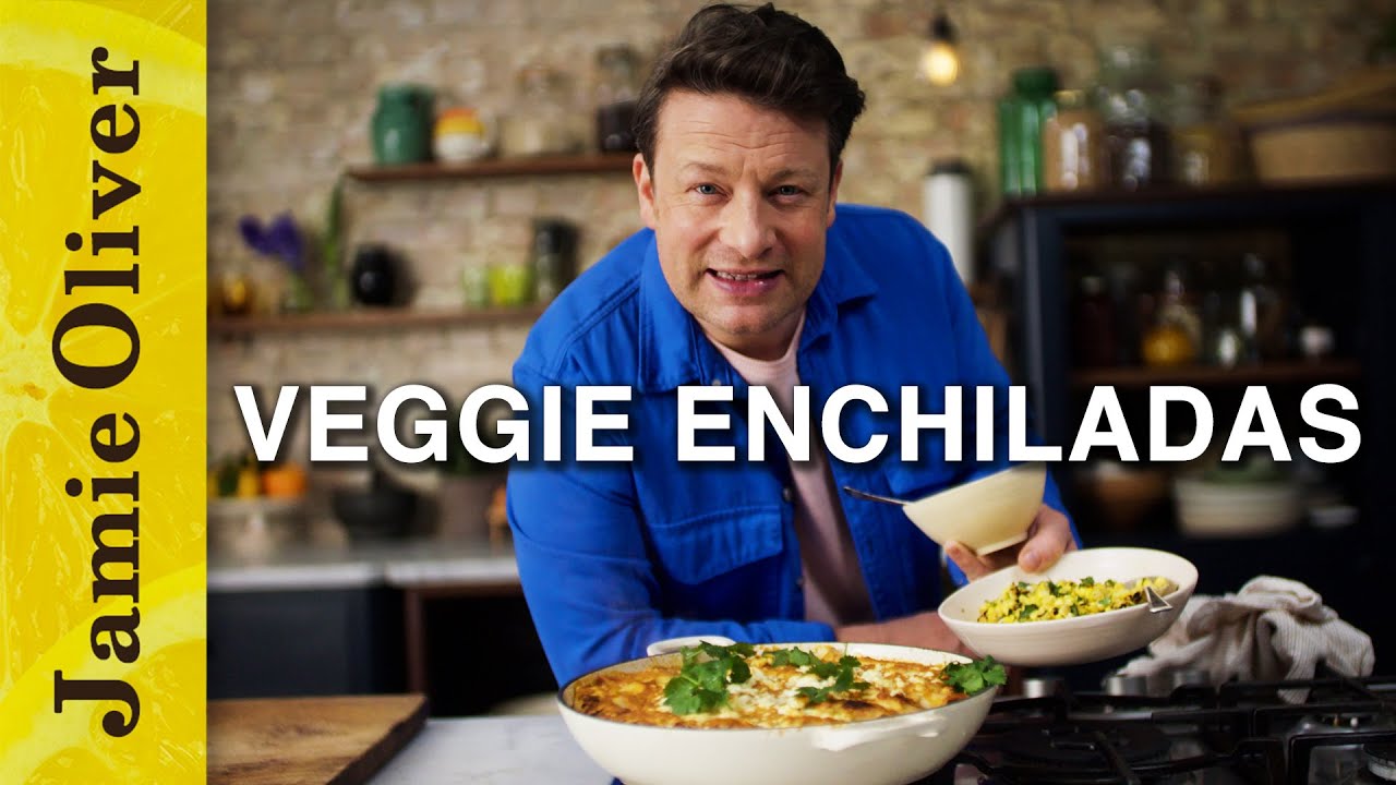 Veggie Black Bean Enchiladas | Jamie Oliver