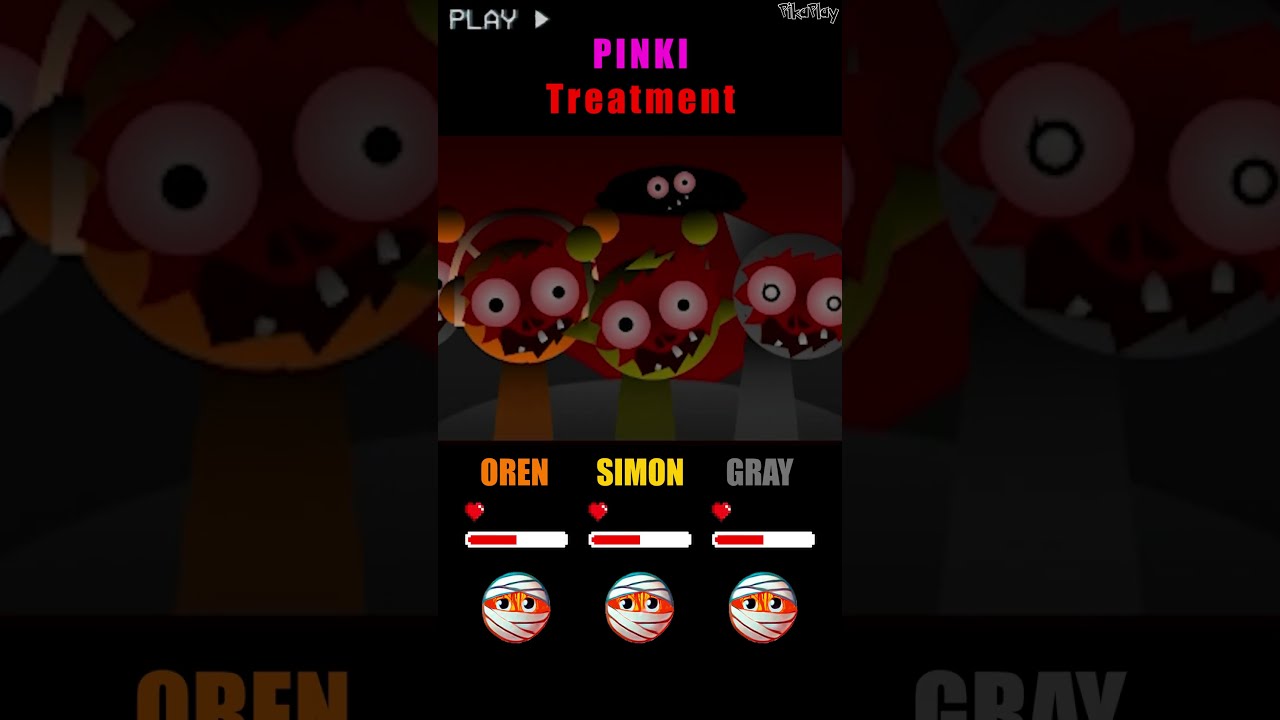 HP Bar Status Emoji OREN SIMON GRAY In Treatment Mods Sprunki Incredibox