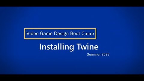 Installing Twine