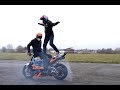 Martin & Kate - Practice Day 2 (motorcycle stunts)