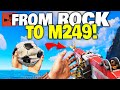 FROM Rock to M249 in One Day! This Counter Raid Was Insane - Rust Solo Survival