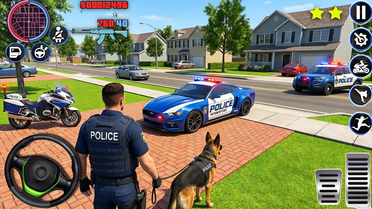 🚓 Police Car Chase Simulator 3D – Real City Cop Pursuit Gameplay (Android)