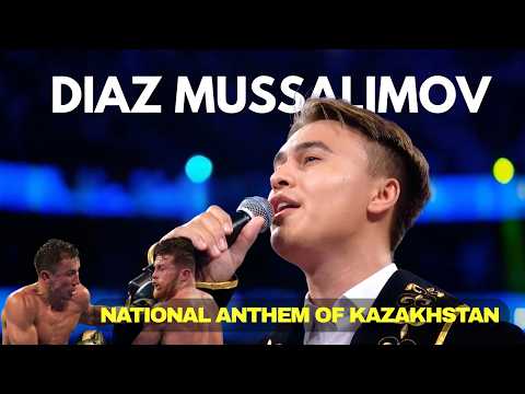Diaz Mussalimov Sings Kazakhstan National Anthem 🇰🇿 | Canelo vs GGG Las Vegas T-Mobile Arena