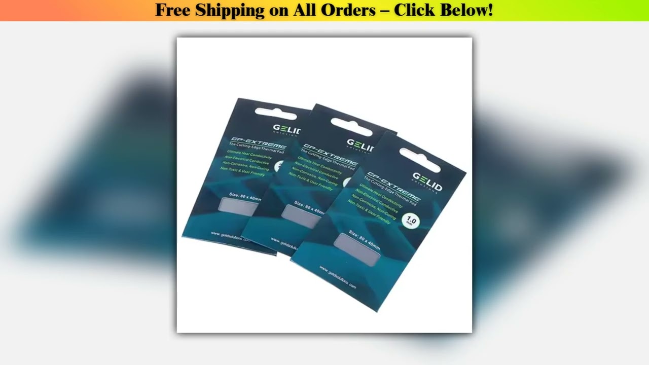 GELID GPUltimate 15WMK Thermal Pad CPUGPU Graphics Motherboard Silicone Grease Pad Heat Dissipation