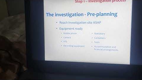 Accident Investigation (Root cause analysis) part: 2