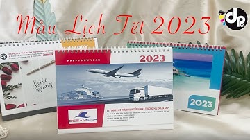 Mẫu lịch Tết 2023 - Mẫu lịch để bàn - In lịch logistics