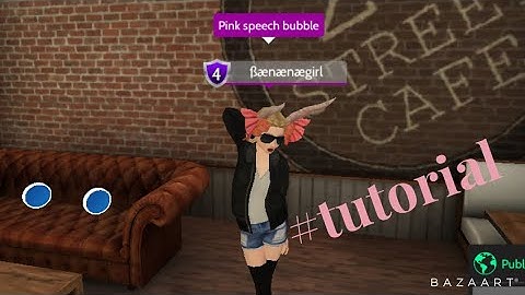How to make your speech bubble pink-Avakin life