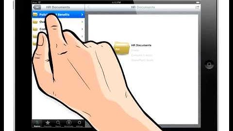 SharePoint on iPad: SeeUnity Mobile Demo - Navigating SharePoint