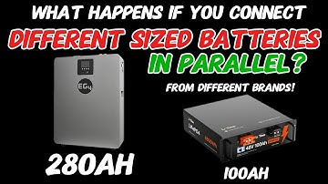 Connecting Batteries with DIFFERENT Capacity in Parallel - What Happens?!