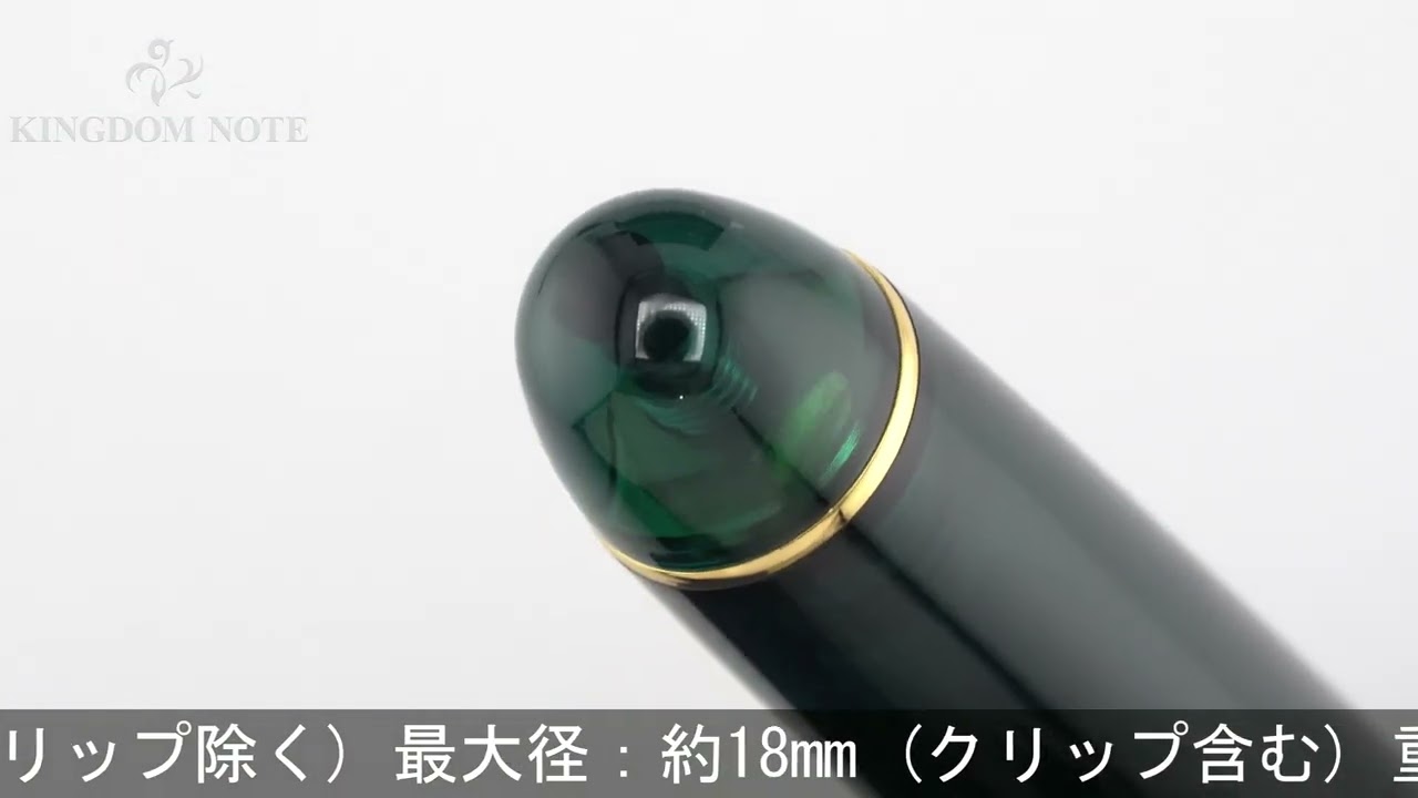 PLATINUM プラチナ 万年筆 #3776 センチュリー ローレルグリーン 太字