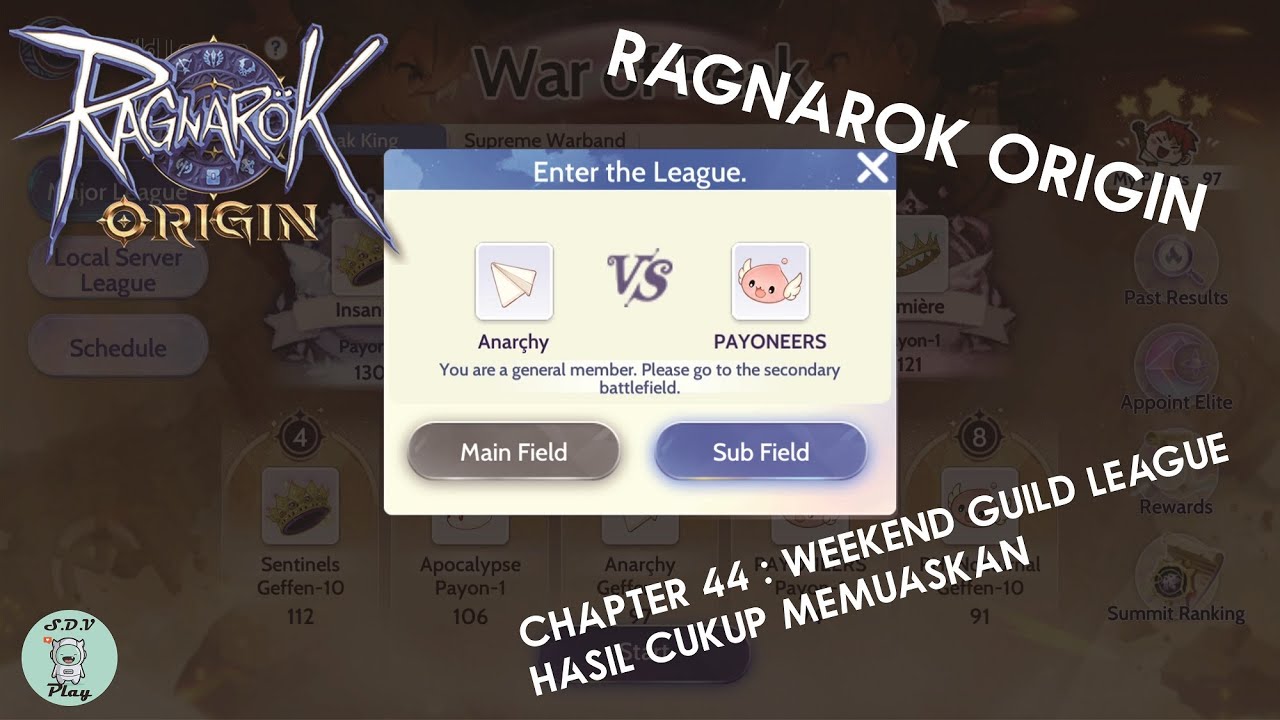 RAGNAROK ORIGIN 2023 CHAPTER 44 : WEEKEND GUILD LEAGUE. HASIL CUKUP ...
