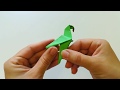 Легкое оригами из бумаги Попугай 🐦🐦🐦-  Easy paper origami Parrot