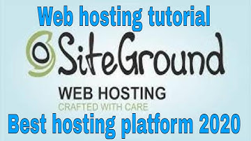 How to use webhosting Siteground The Complete Review