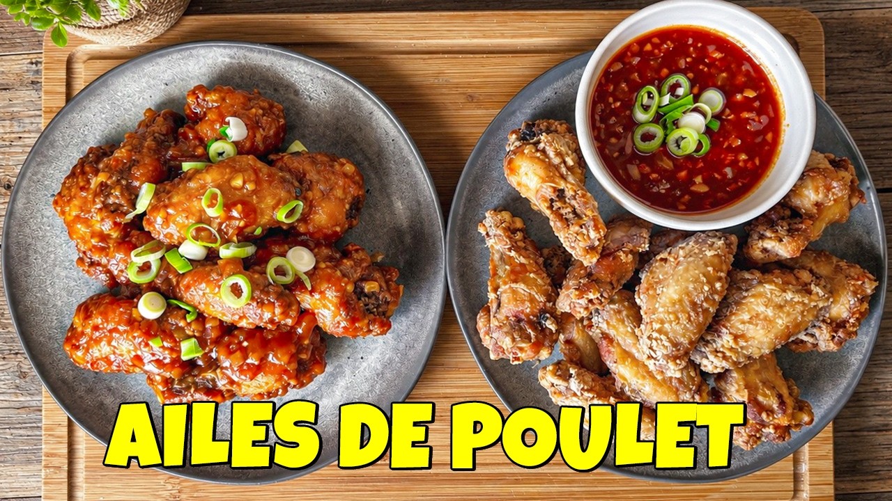 Ailes de poulet sauce aigre-douce en 2 façons