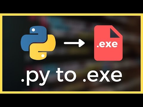 How to convert .py file to .exe file easily!