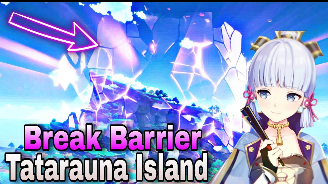 How to break Electro Barrier in Tatarasuna island ( 50 Primogems