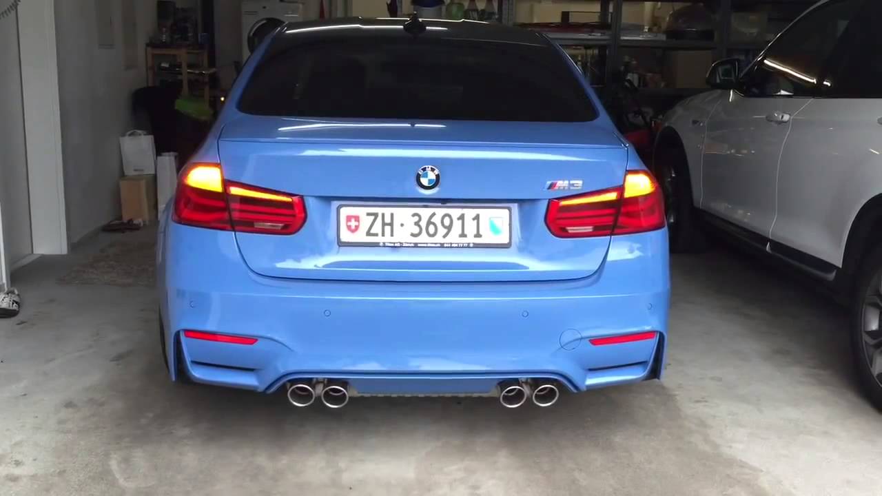 2016 Bmw M3 Lci F80 Updated Tail Lights In Action Youtube