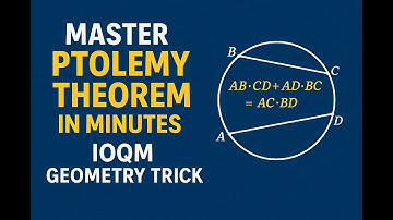 Ptolemy Theorem Explained | Crack Cyclic Geometry in IOQM & Olympiads#ioqm #olympiadmath