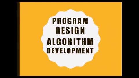 Algorithm Development|Sequence Control Structure|How to
