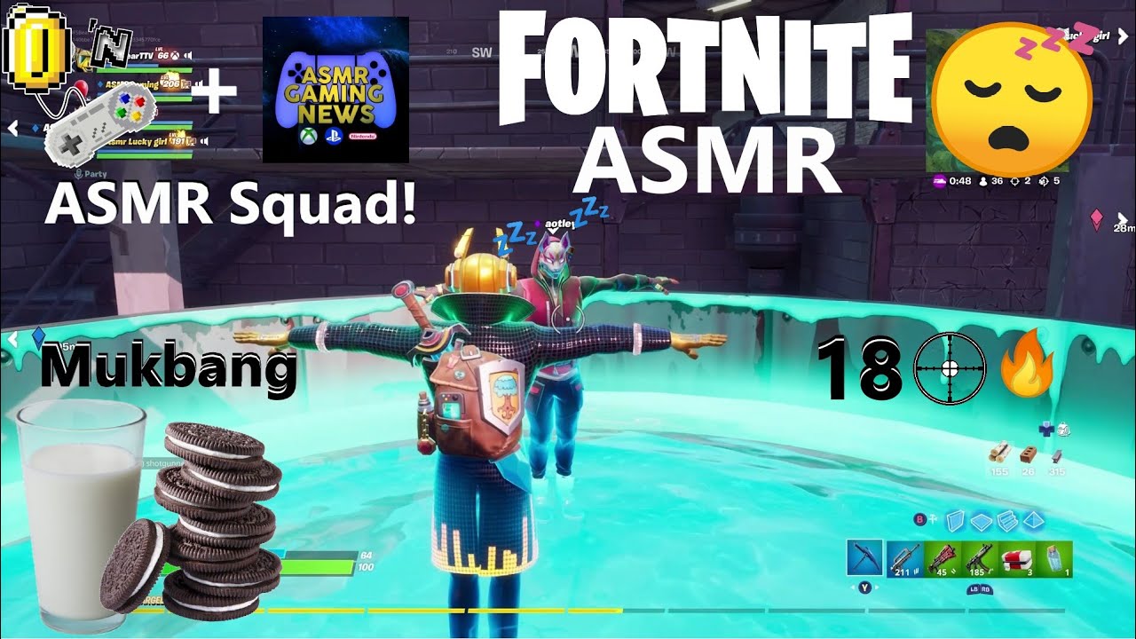 ASMR-игры: коллаборация ASMR-команды Fortnite с AGN | Мукбанг с печеньем Oreo! (Шепотом)