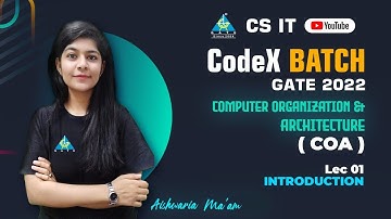 #01 Introduction | Computer Organization & Architecture By Aishwaria Ma