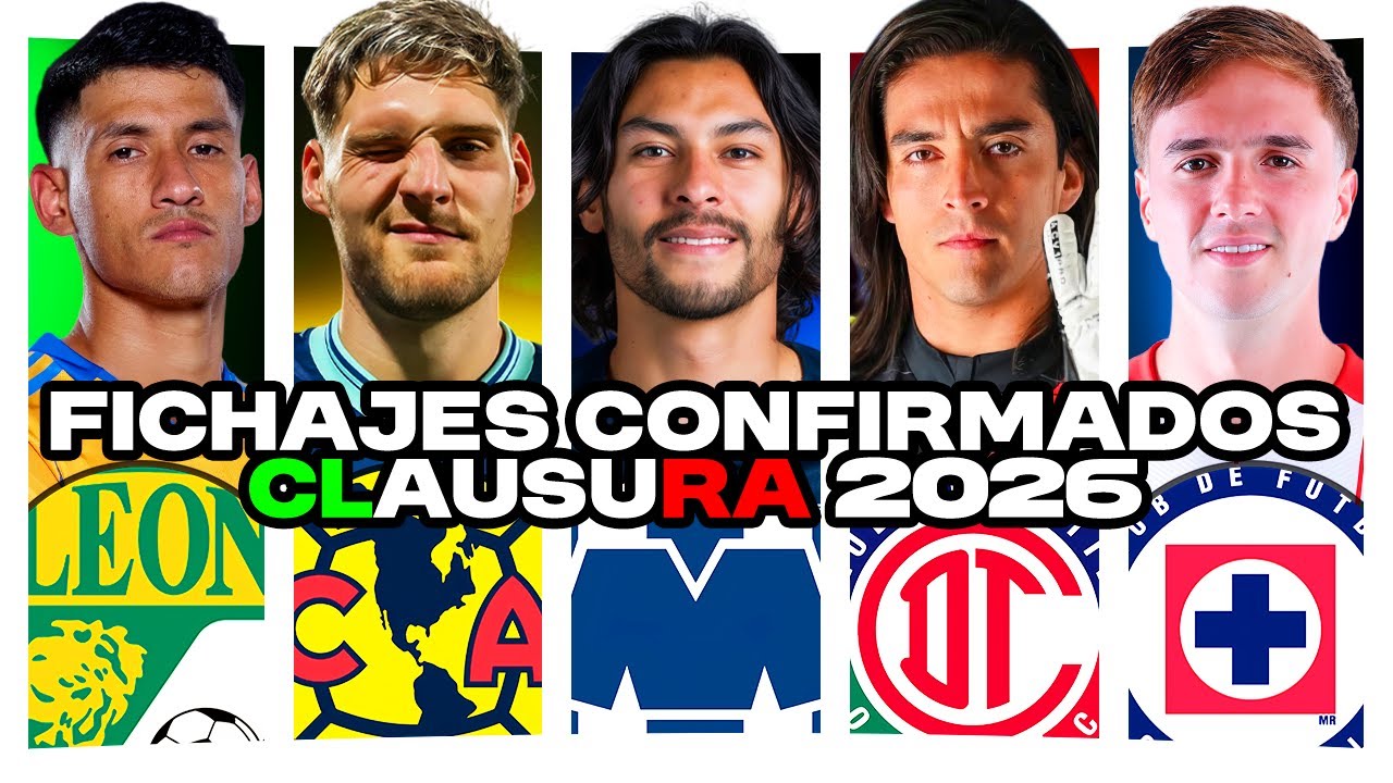 FICHAJES CONFIRMADOS del CLAUSURA 2026 de la liga MX ᴍx PALAVECINO al CRUZ AZUL
