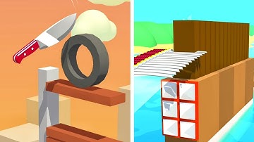 Slice it all vs Flying Cut Gameplay - Relaxing ASMR Slicing Video