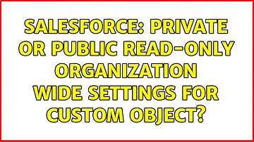 Salesforce: Private or public read-only Organization Wide Settings for custom object?