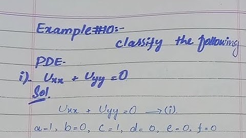 Example No.10 Chapter1 Partial Differential Equation by Dr. Nawazish Ali shah #pde #VersalearnHub