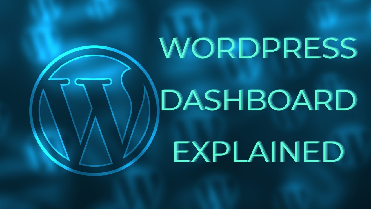 WordPress Explained - Everything in WP Dashboard is explained - YouTube