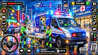 🚑  Emergency Ambulance Driving 3D gameplay 🚑 | City Ambulance Simulator 3D gameplay screenshot 5