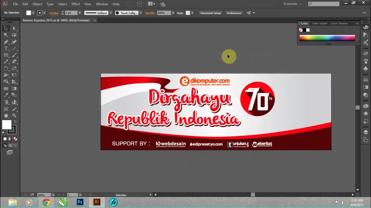 Cepat Mengganti Warna Adobe Illustrator Cc Youtube Mewarnai