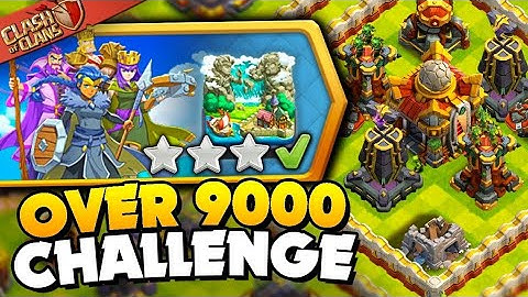 How To Easily 3 Star It’s Over 9000! Challenge - Clash Of Clans