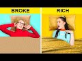SECRET ROOMS UNDER THE BED || Rich vs Broke! Cool Items for Room Decor