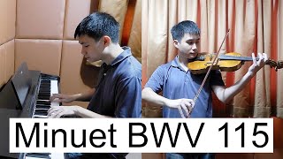 Video thumbnail of "Minuet in G Minor, BWV Anh. 115 - Bach / Petzold (Piano & Violin Cover by Ian Pranandi)"