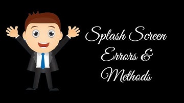 How To Make A SplashScreen On Android Studio - Part:1